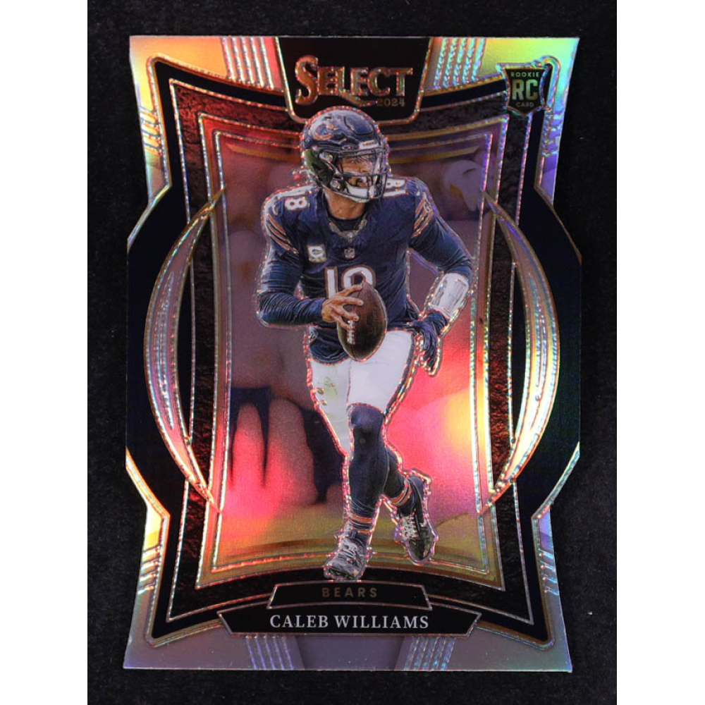 Caleb Williams 2024 Select Prizm Silver Die Cut #25 RC at PristineAuction.com