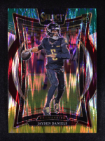 Jayden Daniels 2024 Select Prizm Green and Yellow Shock #26 RC at PristineAuction.com