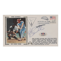 Mike Schmidt Signed 1987 Hall Of Fame Induction Day Stamped Cachet (PSA) at PristineAuction.com