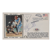 Mike Schmidt Signed 1987 Hall Of Fame Induction Day Stamped Cachet (PSA) at PristineAuction.com
