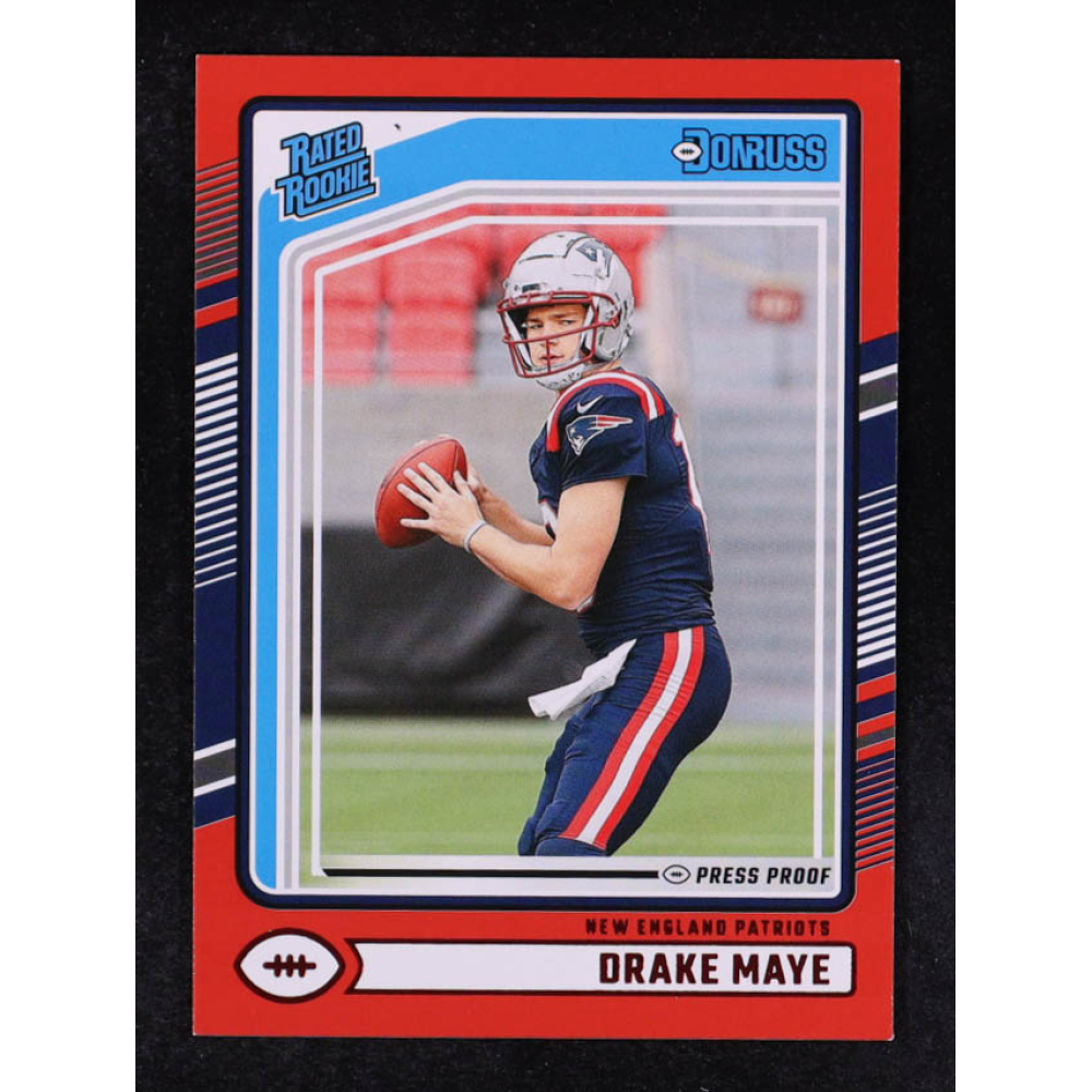 Drake Maye 2024 Donruss Press Proof Red #379 RR RC at PristineAuction.com
