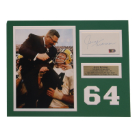 Jerry Kramer Signed Packers Custom Matted Cut Display (AIV) at PristineAuction.com