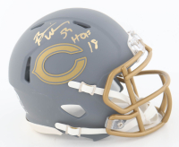 Brian Urlacher Signed Bears Slate Alternate Speed Mini Helmet Inscribed "HOF 18" (JSA) at PristineAuction.com