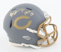 Brian Urlacher Signed Bears Slate Alternate Speed Mini Helmet Inscribed "HOF 18" (JSA) at PristineAuction.com
