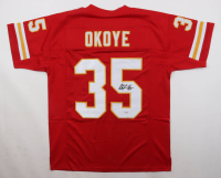 Christian Okoye Signed Jersey (JSA) at PristineAuction.com