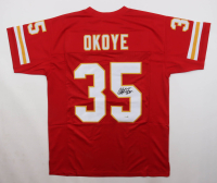 Christian Okoye Signed Jersey (JSA) at PristineAuction.com