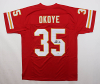 Christian Okoye Signed Jersey (JSA) at PristineAuction.com