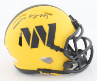 Jacory Croskey-Merritt Signed Commanders Rave Alternate Speed Mini Helmet (JSA) at PristineAuction.com