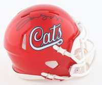 Jacory Croskey-Merritt Signed Arizona Wildcats Speed Mini Helmet (JSA) at PristineAuction.com