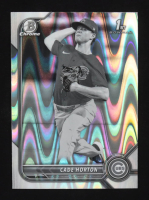 Cade Horton 2022 Bowman Chrome Draft Black and White RayWave Refractors #BDC193 RC at PristineAuction.com
