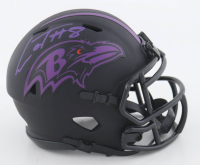 Lamar Jackson Signed Ravens Eclipse Alternate Speed Mini Helmet (JSA) at PristineAuction.com