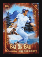 George Brett 2025 Topps X Bob Ross The Joy of Baseball Bat on Ball #BOB19 at PristineAuction.com