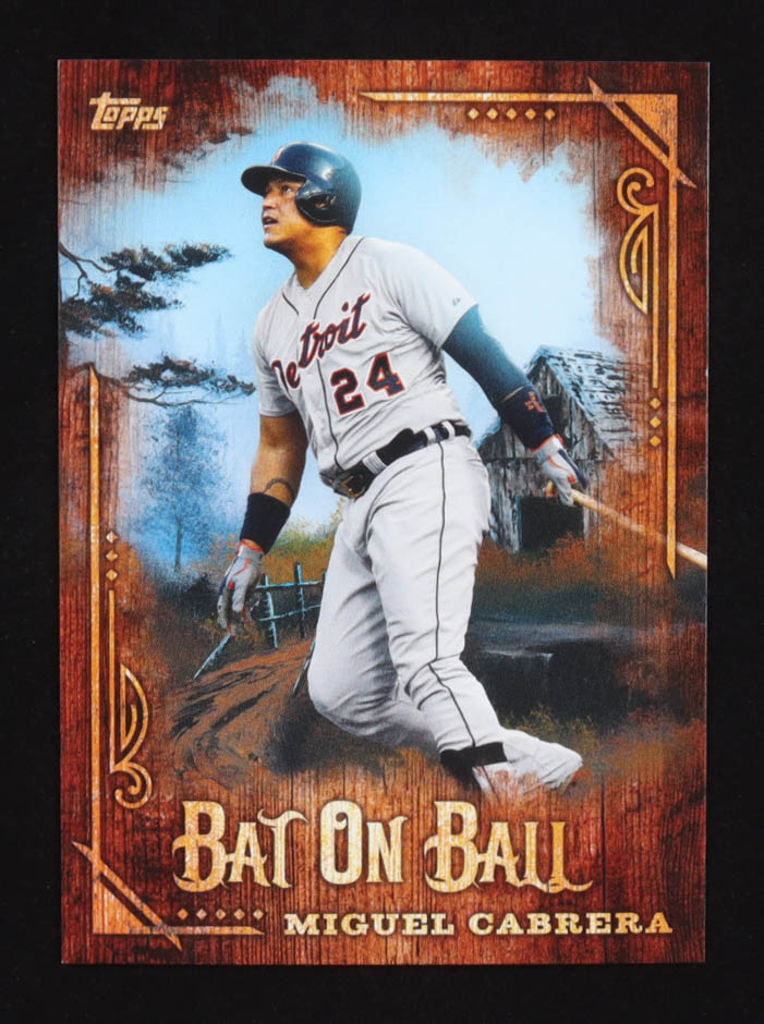 Miguel Cabrera 2025 Topps X Bob Ross The Joy of Baseball Bat on Ball #BOB6 at PristineAuction.com Miguel Cabrera 2025 Topps X Bob Ross The Joy of Baseball Bat on Ball #BOB6 at PristineAuction.com