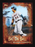 Miguel Cabrera 2025 Topps X Bob Ross The Joy of Baseball Bat on Ball #BOB6 at PristineAuction.com