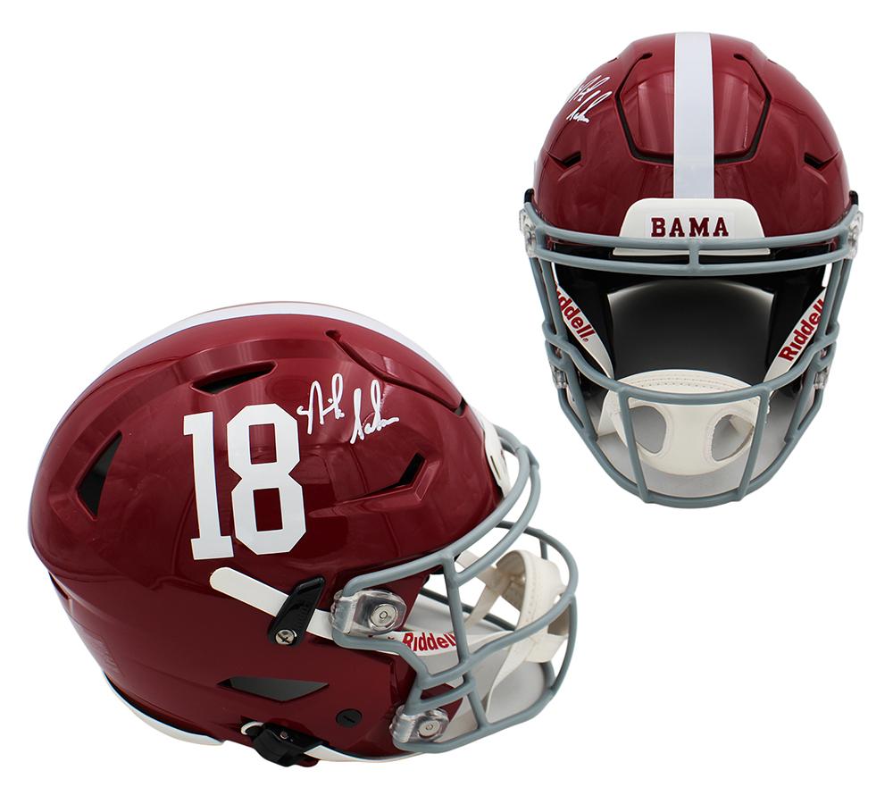 Nick Saban Signed Alabama Crimson Tide Full-Size Authentic On-Field Speedflex Helmet (Beckett) at PristineAuction.com Nick Saban Signed Alabama Crimson Tide Full-Size Authentic On-Field Speedflex Helmet (Beckett) at PristineAuction.com