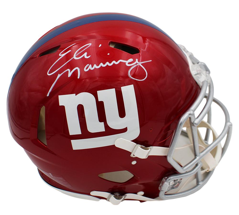 Eli Manning Signed Giants Full-Size Authentic On-Field Flash Alternate Speed Helmet (Fanatics) at PristineAuction.com Eli Manning Signed Giants Full-Size Authentic On-Field Flash Alternate Speed Helmet (Fanatics) at PristineAuction.com