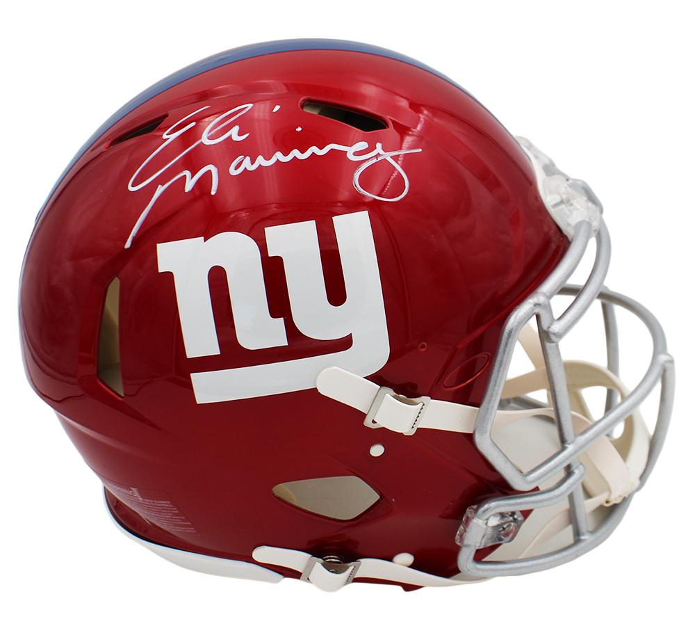 Eli Manning Signed Giants Full-Size Authentic On-Field Flash Alternate Speed Helmet (Fanatics) at PristineAuction.com Eli Manning Signed Giants Full-Size Authentic On-Field Flash Alternate Speed Helmet (Fanatics) at PristineAuction.com