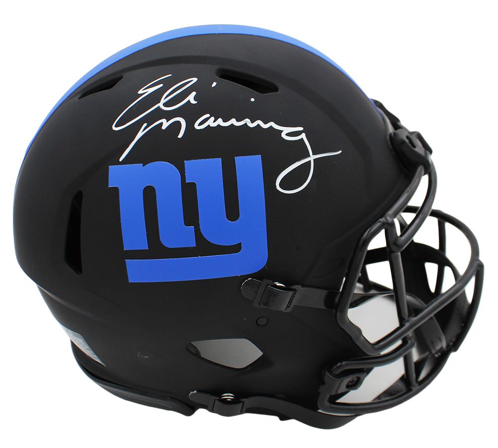 Eli Manning Signed Giants Full-Size Authentic On-Field Eclipse Alternate Speed Helmet (Fanatics) at PristineAuction.com Eli Manning Signed Giants Full-Size Authentic On-Field Eclipse Alternate Speed Helmet (Fanatics) at PristineAuction.com