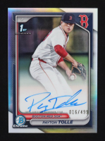 Payton Tolle 2024 Bowman Chrome Draft Autographs Refractors #CPAPT #016/499 RC at PristineAuction.com
