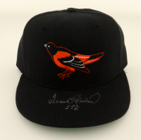 Frank Robinson Signed Orioles New Era Pro Model Fitted Baseball Hat Inscribed "586" (PSA) at PristineAuction.com