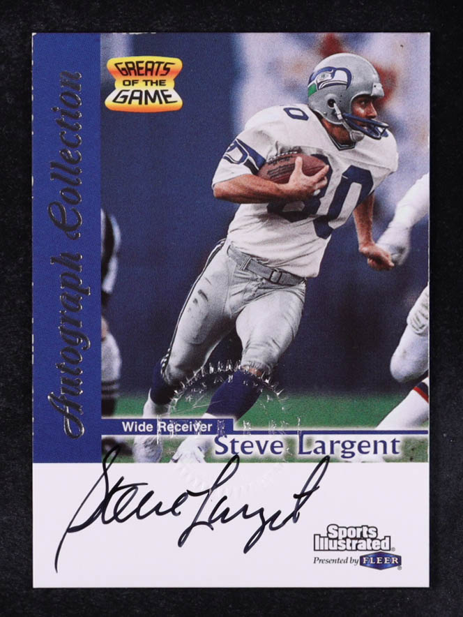 Steve Largent 1999 Sports Illustrated Autographs #14 at PristineAuction.com Steve Largent 1999 Sports Illustrated Autographs #14 at PristineAuction.com