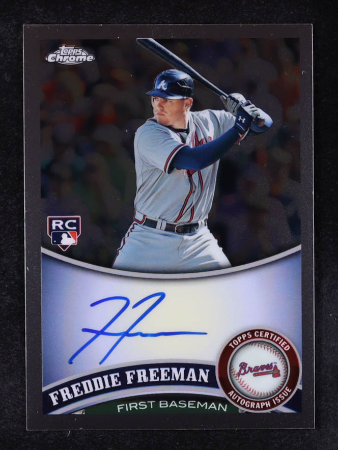 Freddie Freeman 2011 Topps Chrome Rookie Autographs #173 RC at PristineAuction.com Freddie Freeman 2011 Topps Chrome Rookie Autographs #173 RC at PristineAuction.com
