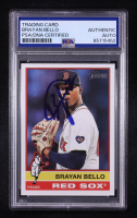 Brayan Bello Signed 2025 Topps Heritage #384 (PSA) at PristineAuction.com