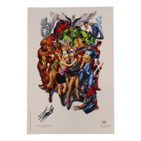 Stan Lee Signed Marvel 13x19 Art Print (PSA) at PristineAuction.com