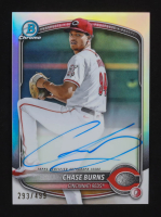 Chase Burns 2024 Bowman Chrome Draft Autographs Refractors #CPACB #293/499 RC at PristineAuction.com