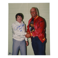 Hulk Hogan & Pete Rose Signed 16x20 Photo Inscribed "HOF 04" & "HOF 05" (Beckett) at PristineAuction.com