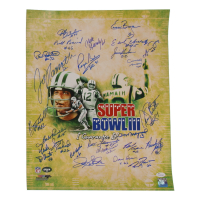 1969 Jets Super Bowl III Champions 16x20 Photo Signed by (24) with Joe Namath, Bill Mathis, Emerson Boozer, Mike D'Amato (JSA) at PristineAuction.com