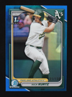 Nick Kurtz 2024 Bowman Chrome Draft Blue Refractors #BDC56 #121/150 RC at PristineAuction.com