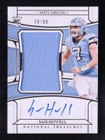 Sam Howell 2022 Panini National Treasures Collegiate JSY AU #68 #58/99 RC at PristineAuction.com