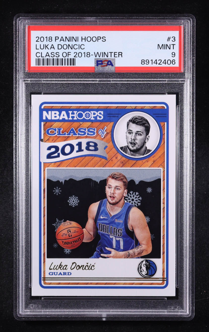 Luka Doncic 2018 Panini NBA Hoops Class of 2018 Winter #3 RC (PSA 9) at PristineAuction.com Luka Doncic 2018 Panini NBA Hoops Class of 2018 Winter #3 RC (PSA 9) at PristineAuction.com