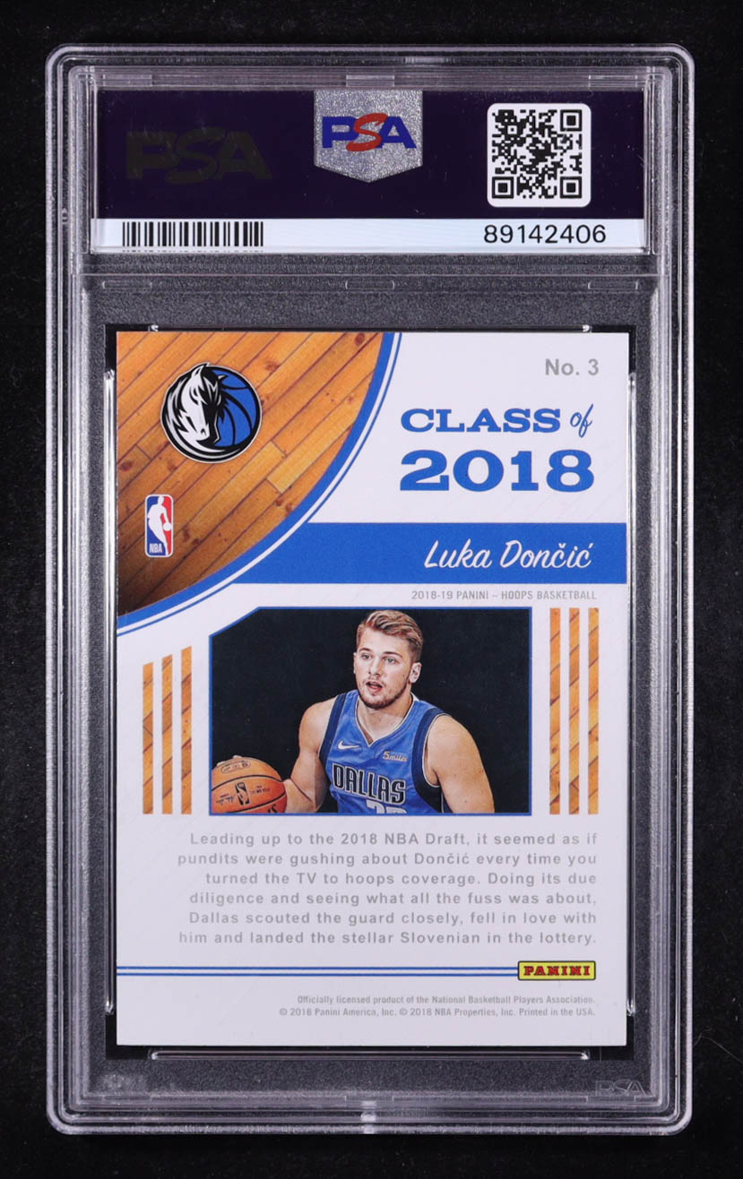 Luka Doncic 2018 Panini NBA Hoops Class of 2018 Winter #3 RC (PSA 9) at PristineAuction.com Luka Doncic 2018 Panini NBA Hoops Class of 2018 Winter #3 RC (PSA 9) at PristineAuction.com