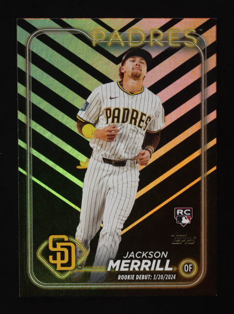 Jackson Merrill 2024 Topps Update Halloween Orange and Black Foil #US169 RC