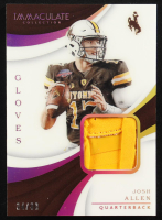 Josh Allen 2018 Immaculate Collection Collegiate Immaculate Gloves #4 #34/99 RC at PristineAuction.com