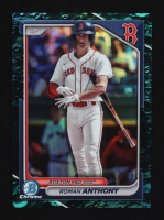 Roman Anthony 2024 Bowman Chrome Prospects Aqua Lunar Refractors #BCP22 #068/125 RC at PristineAuction.com