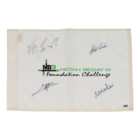 Notah Begay III Foundation Challenge Golf Pin Flag Signed by (4) with Vijay Singh, Stewart Cink, Camilo Villegas & Mike Weir (PBA) at PristineAuction.com