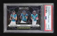 Brian Thomas Jr. / Travis Etienne Jr. / Trevor Lawrence 2024 Panini Obsidian Nucleus #2 (PSA 10) at PristineAuction.com