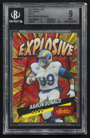 Aaron Donald 2022 Absolute Explosive Gold #34 #04/10 (BGS 9) at PristineAuction.com