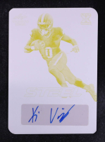 Kimani Vidal 2023 Leaf Trinity Steel Print-Used Plate Yellow Autographs XRC #SAKV1 #1/1 at PristineAuction.com