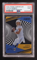 Justin Herbert 2020 Panini Clear Vision Rookies #3 RC (PSA 9) at PristineAuction.com