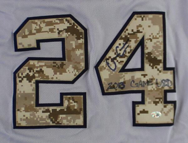 Evan Gattis Signed Braves 2013 Memorial Day Game-Used Jersey Inscribed "2013 Game Used" (Radtke) at PristineAuction.com Evan Gattis Signed Braves 2013 Memorial Day Game-Used Jersey Inscribed "2013 Game Used" (Radtke) at PristineAuction.com