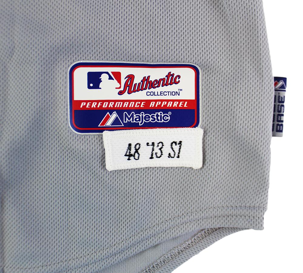 Evan Gattis Signed Braves 2013 Memorial Day Game-Used Jersey Inscribed "2013 Game Used" (Radtke) at PristineAuction.com Evan Gattis Signed Braves 2013 Memorial Day Game-Used Jersey Inscribed "2013 Game Used" (Radtke) at PristineAuction.com