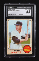 Mickey Mantle 1968 Topps #280 (CGC AA) at PristineAuction.com