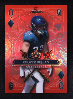 Cooper DeJean 2024 Wild Card 5 Card Draw Stacked Deck Queen Of Diamonds Red #SDPD-CDN #1/2 RC at PristineAuction.com