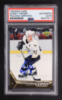 Sidney Crosby Signed 2005-06 UD Rookie Class #1 RC (PSA) at PristineAuction.com