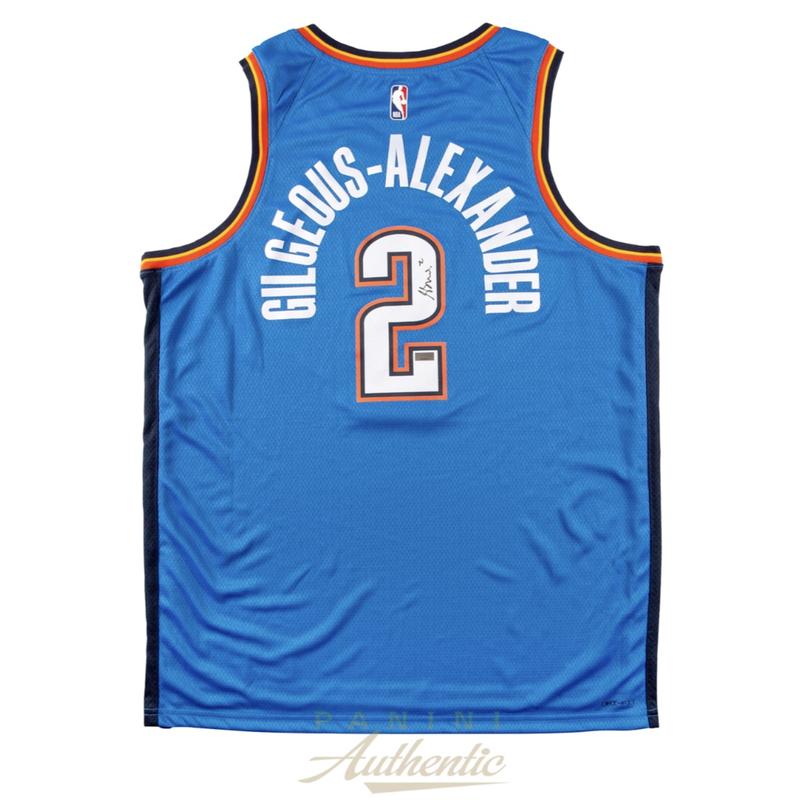 Shai Gilgeous-Alexander Signed Thunder Nike Authentic Jersey (Panini) at PristineAuction.com Shai Gilgeous-Alexander Signed Thunder Nike Authentic Jersey (Panini) at PristineAuction.com