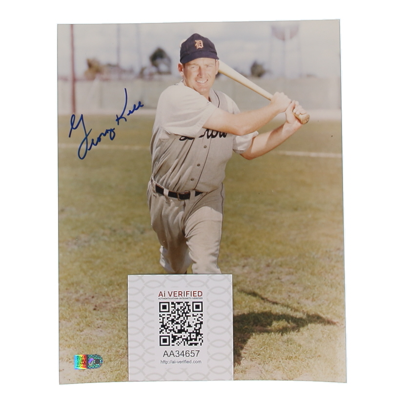 George Kell Signed Tigers 8x10 Photo (AIV) at PristineAuction.com George Kell Signed Tigers 8x10 Photo (AIV) at PristineAuction.com